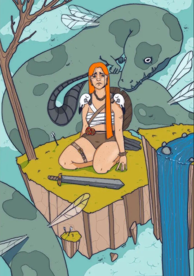 33 ilustraciones que combinan imágenes espeluznantes con detalles relajantes de este talentoso artista 33 ilustraciones que combinan imágenes espeluznantes con detalles relajantes de este talentoso artista