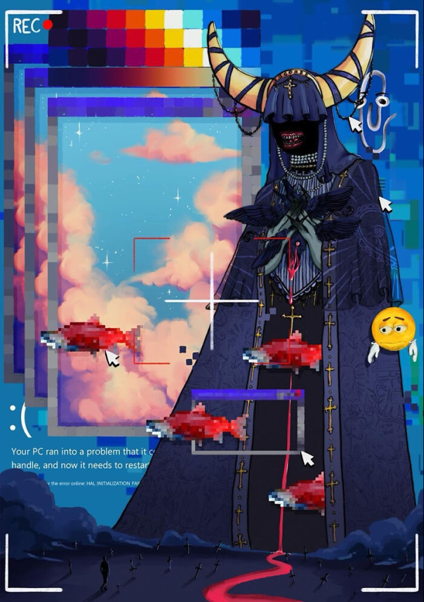 33 ilustraciones que combinan imágenes espeluznantes con detalles relajantes de este talentoso artista 33 ilustraciones que combinan imágenes espeluznantes con detalles relajantes de este talentoso artista