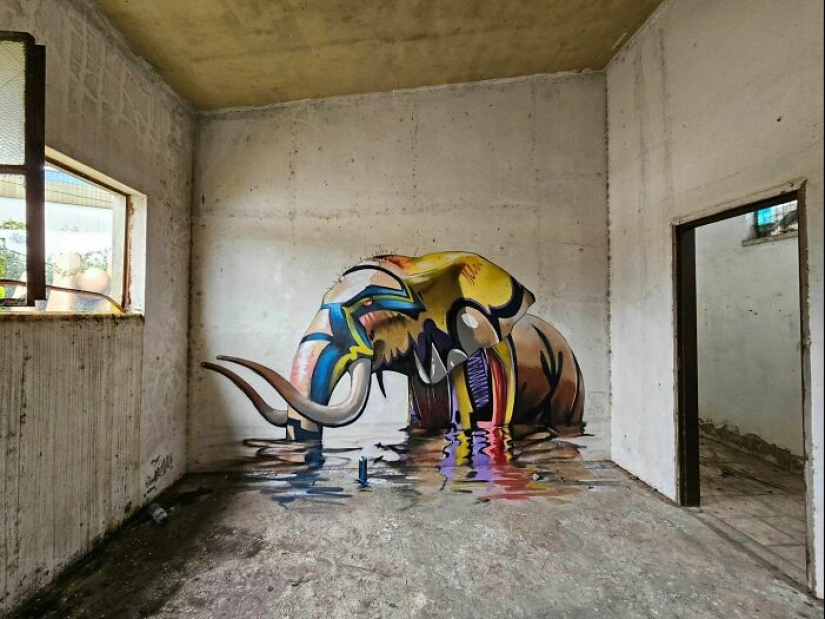 3D Street Art That Transforms Walls Into Optical Illusions, By Sergio Odeith