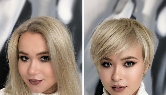 8 transformaciones de cabello de mujeres que decidieron quedarse cortas, realizadas por este estilista 8 transformaciones de cabello de mujeres que decidieron quedarse cortas, realizadas por este estilista