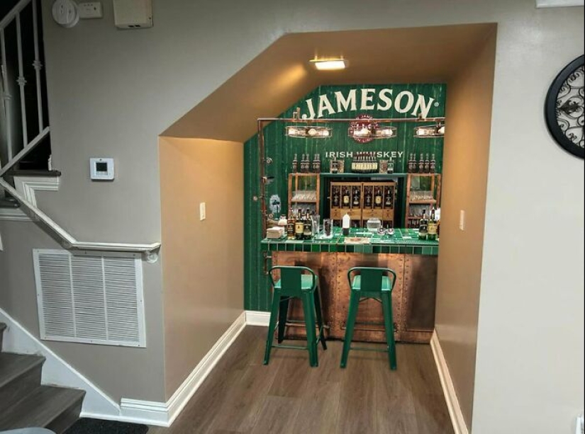 Account On Twitter Asked What To Do With A Space Under The Stairs, And The Internet Delivered