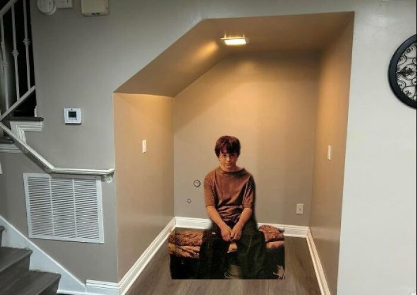 Account On Twitter Asked What To Do With A Space Under The Stairs, And The Internet Delivered