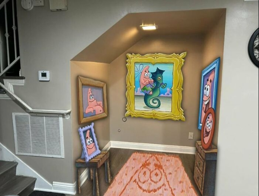 Account On Twitter Asked What To Do With A Space Under The Stairs, And The Internet Delivered