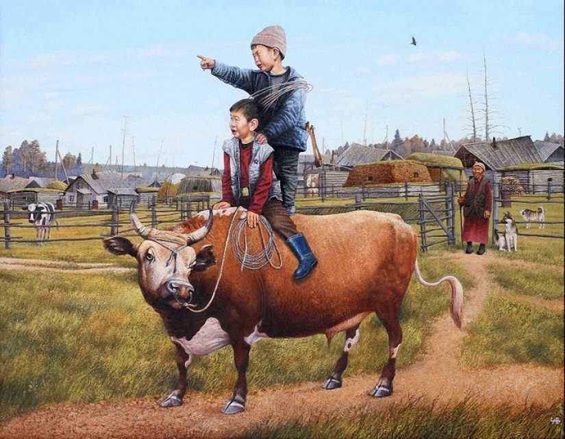 Alegrías cotidianas simples en las pinturas del artista yakut Andrey Chikachev Alegrías cotidianas simples en las pinturas del artista yakut Andrey Chikachev