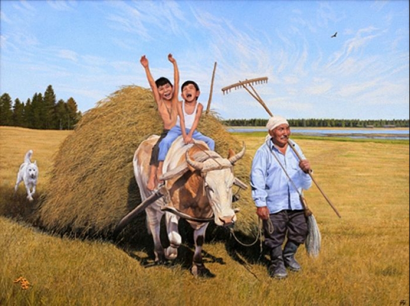 Alegrías cotidianas simples en las pinturas del artista yakut Andrey Chikachev Alegrías cotidianas simples en las pinturas del artista yakut Andrey Chikachev