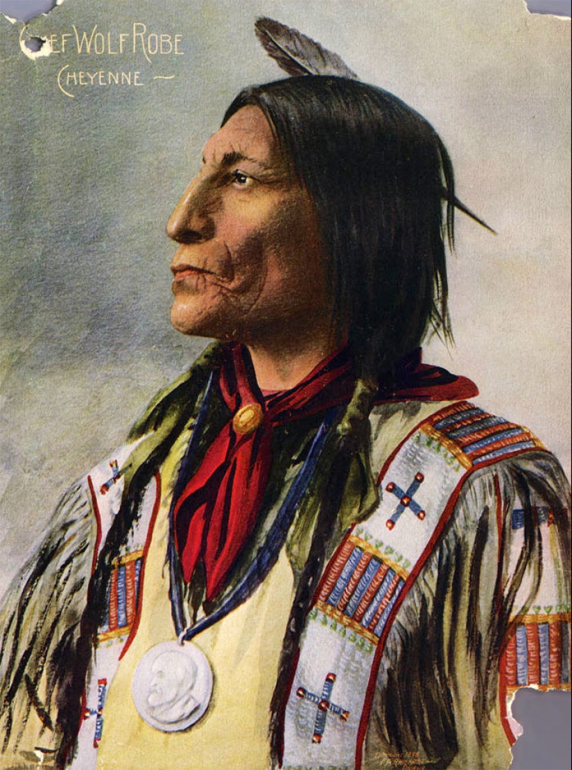 American found color photo of the Indians of the late nineteenth century American found color photo of the Indians of the late nineteenth century