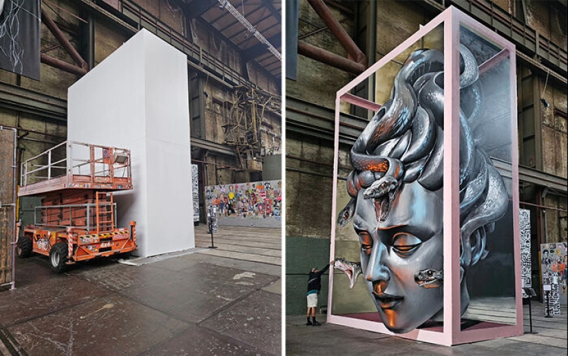 Arte callejero en 3D que transforma las paredes en ilusiones ópticas, por Sergio Odeith