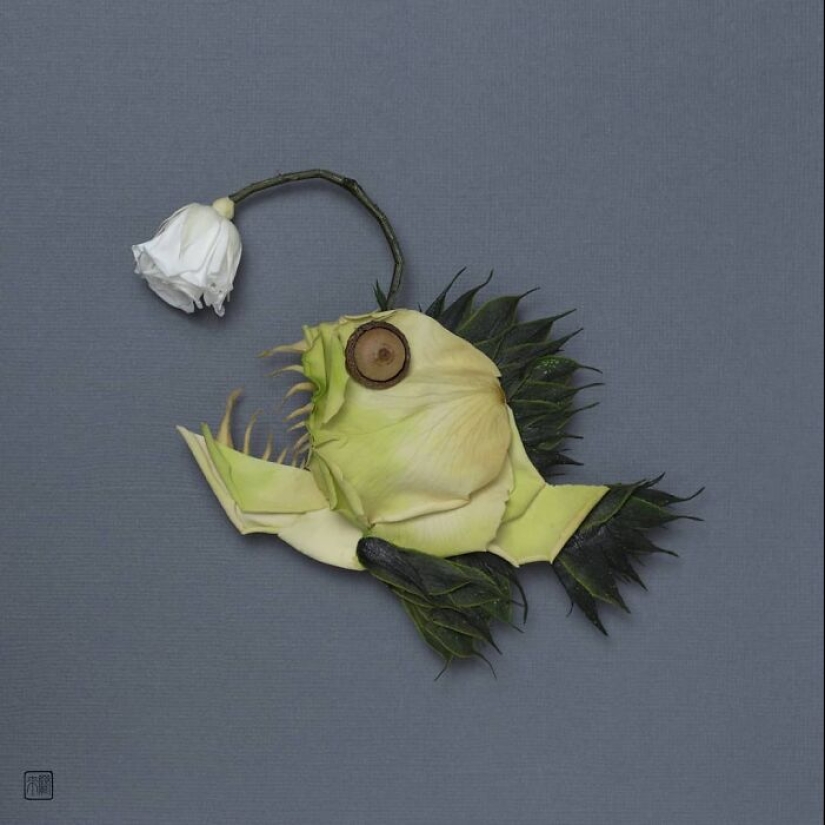 Artist Creates Animal Sculptures From Flower Arrangements Artist Creates Animal Sculptures From Flower Arrangements