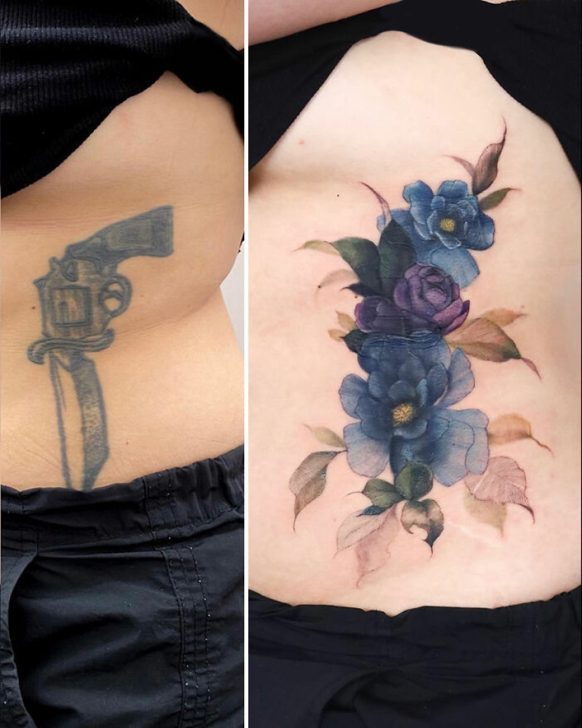 Artist Creates Floral Tattoos That Radiate Elegance And Beauty