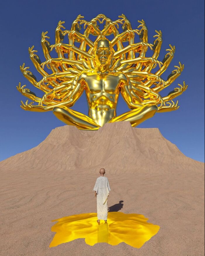 Artist Creates Surreal Godlike Digital Sculptures, Here Are 12 Of His Newest Works