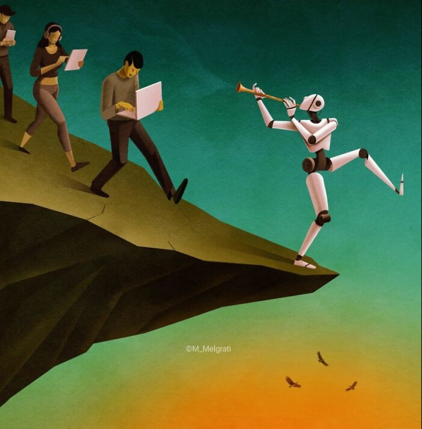 Artist Creates Thought-Provoking Illustrations On Modern Realities