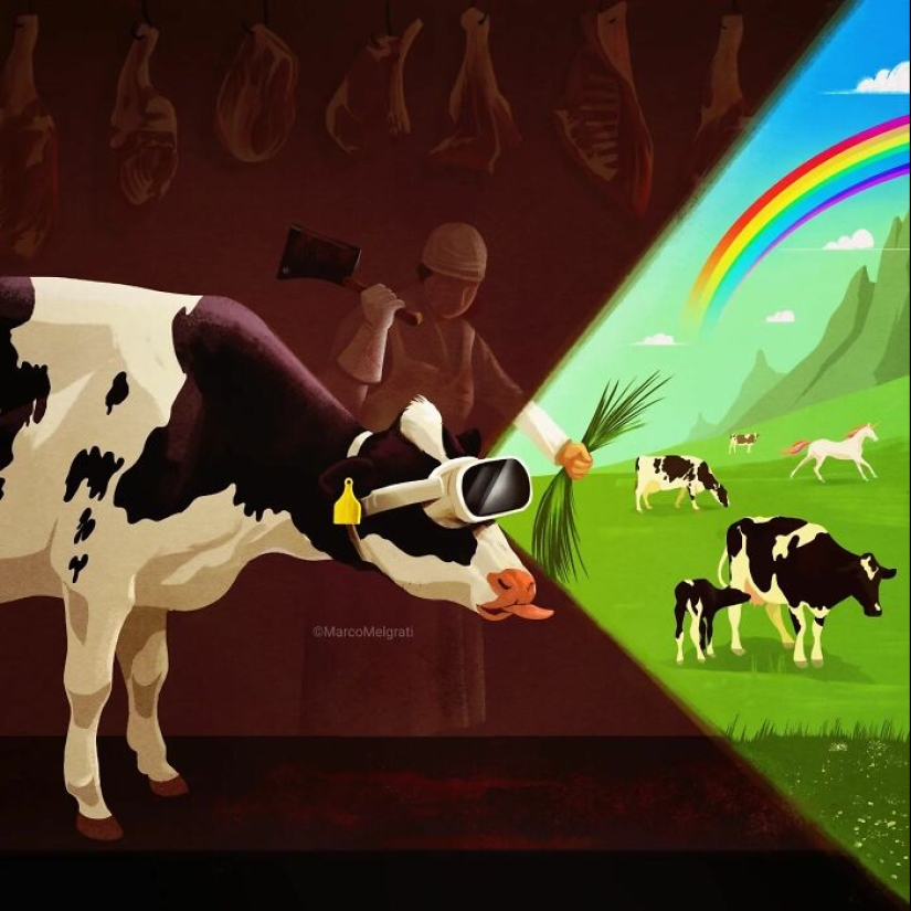 Artist Creates Thought-Provoking Illustrations On Modern Realities