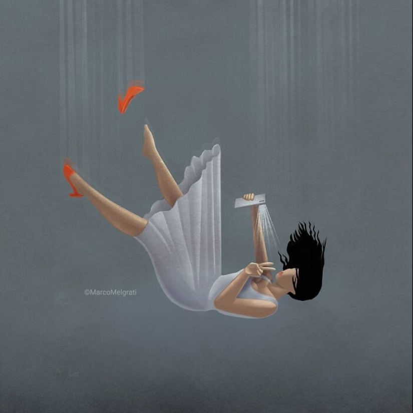 Artist Creates Thought-Provoking Illustrations On Modern Realities