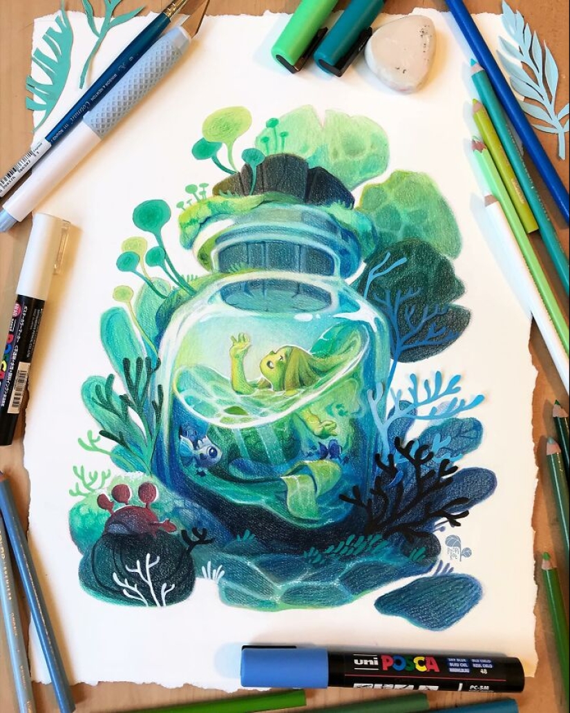 Artist Explores Identity And Nature In Her 17 Stunning Illustrations Artist Explores Identity And Nature In Her 17 Stunning Illustrations
