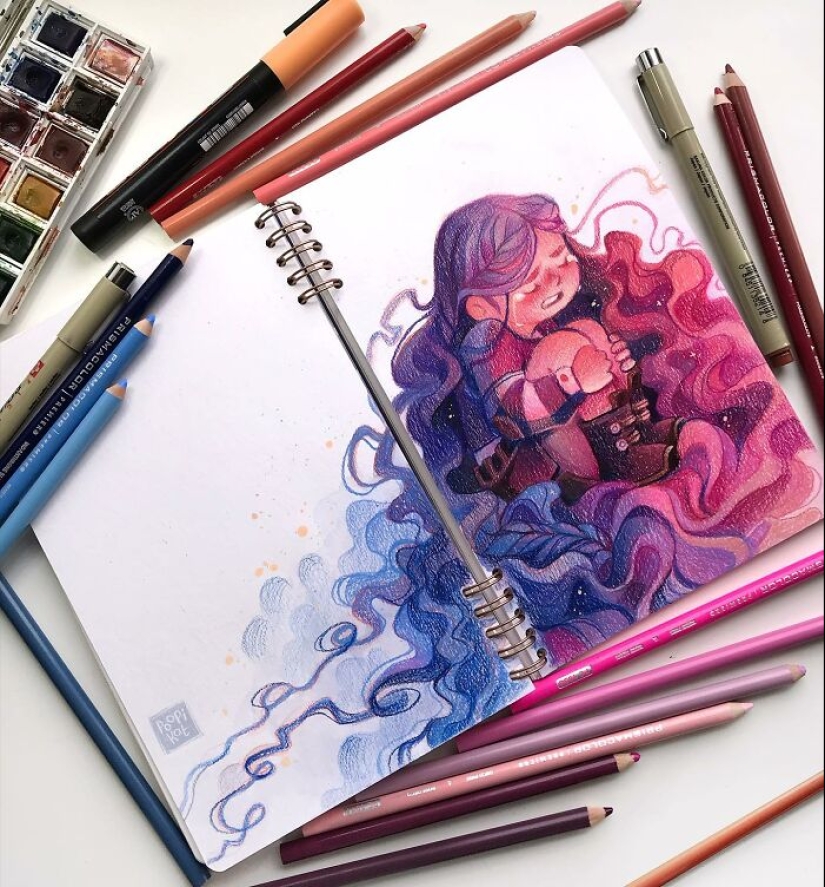 Artist Explores Identity And Nature In Her 17 Stunning Illustrations Artist Explores Identity And Nature In Her 17 Stunning Illustrations