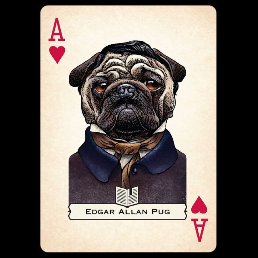 Artist Illustrates Card Decks Inspired By Famous People Or Characters That Pose As Dogs Or Cats