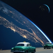 Artist LFHCS Crafts Spectacular Landscapes Where Earth Meets The Universe