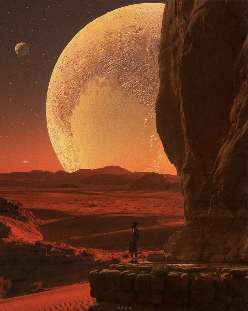 Artist LFHCS Crafts Spectacular Landscapes Where Earth Meets The Universe