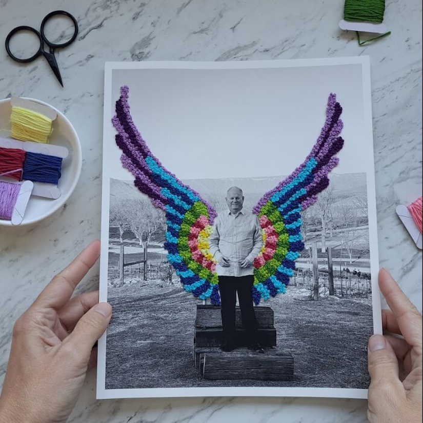 Artist Transforms Photographs Into Vibrant Pieces Of Art By Embroidering Them