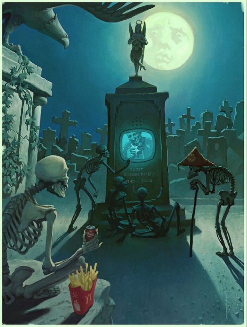 Artista continúa creando polémicas ilustraciones llenas de mensajes ocultos