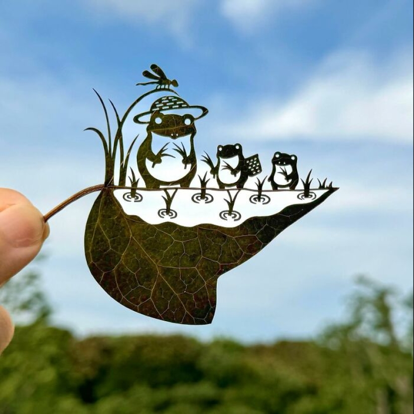 Artista crea arte recortando hojas, aquí están sus 17 trabajos recientes Artista crea arte recortando hojas, aquí están sus 17 trabajos recientes