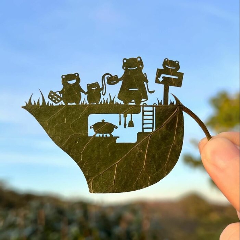 Artista crea arte recortando hojas, aquí están sus 17 trabajos recientes Artista crea arte recortando hojas, aquí están sus 17 trabajos recientes