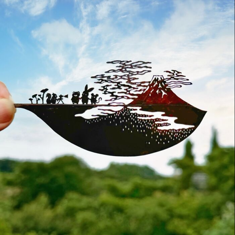 Artista crea arte recortando hojas, aquí están sus 17 trabajos recientes Artista crea arte recortando hojas, aquí están sus 17 trabajos recientes