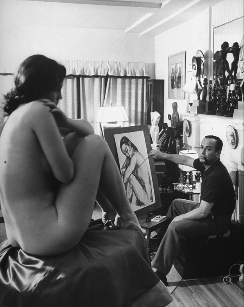 Artists and models in the frames of the legendary LIFE magazine