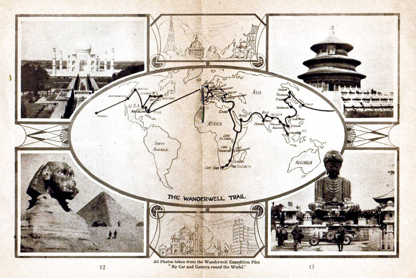 As a 16-year-old girl in the early XX century circled the globe by car