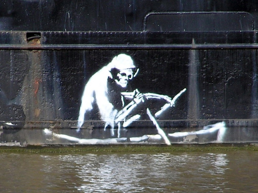 Banksy is the most mysterious and scandalous graffiti artist