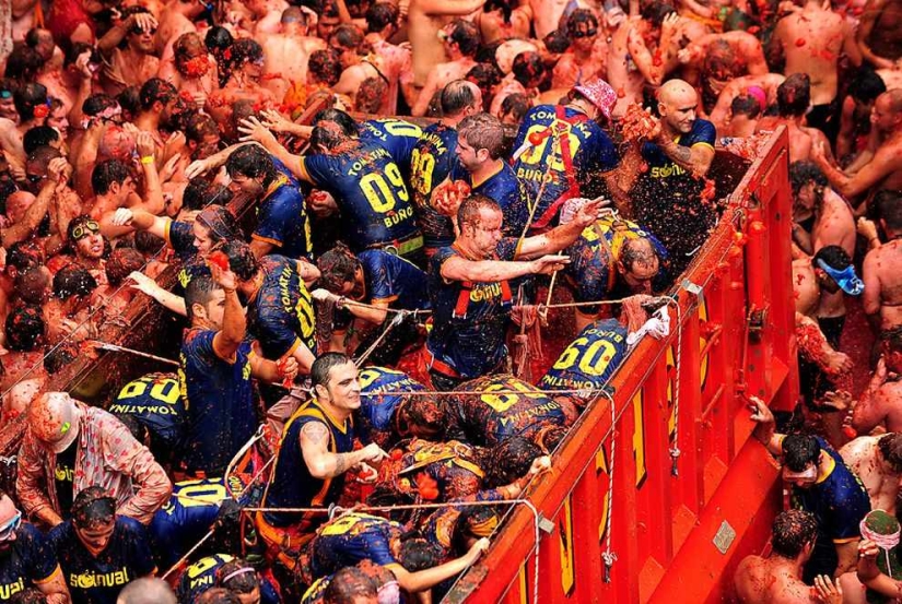 Batalla de los tomates o fiesta de la Tomatina