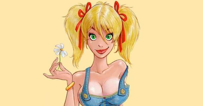 Bebé Mandy y su" padre " - ilustrador Dean Eagle