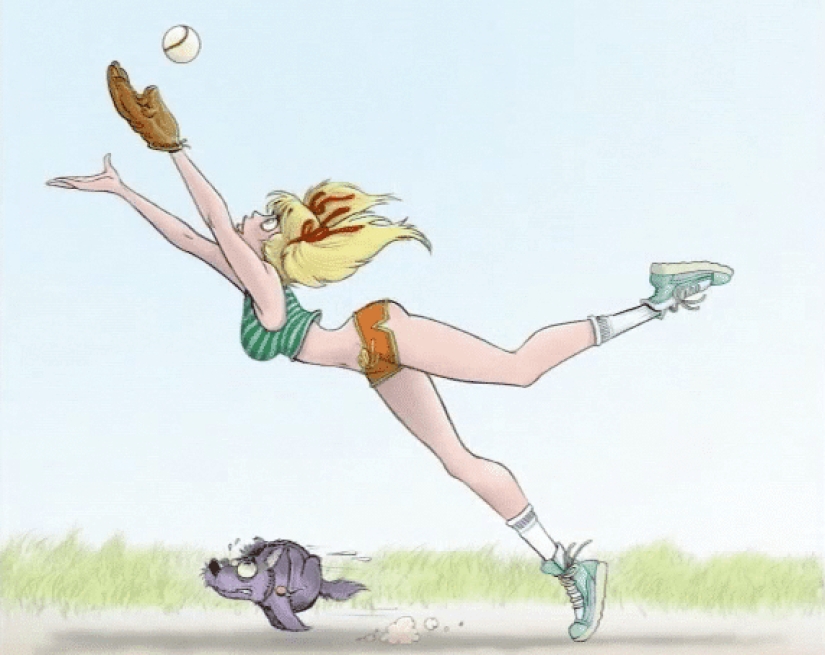 Bebé Mandy y su" padre " - ilustrador Dean Eagle