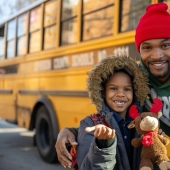 Bus Driver Helps Out A Student Crying Over Being Unprepared For Pajama Day At School