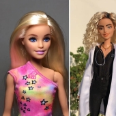 Cambios de imagen de Barbie: 8 imágenes de antes y después de Barbies y Kens transformados por Daniel Lima