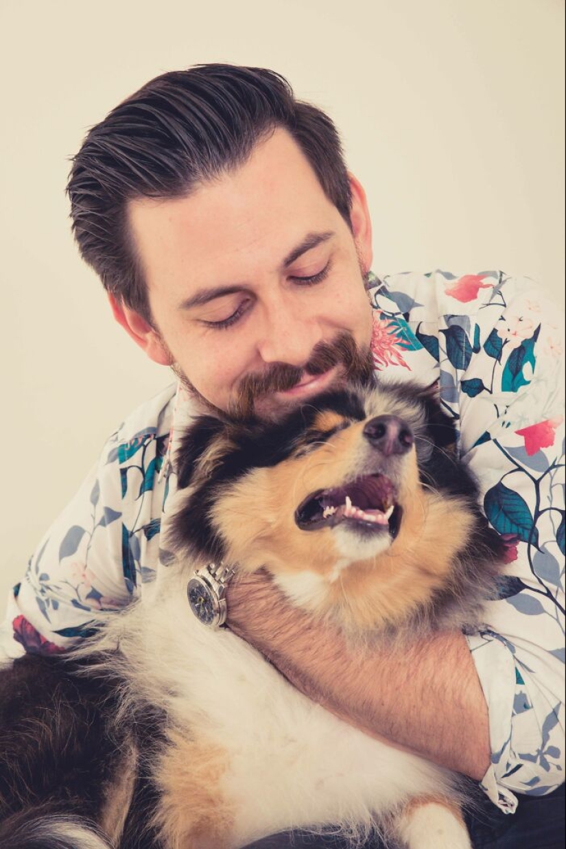 Capturé el vínculo entre los perros y sus humanos para demostrar que las mascotas son parte de la familia