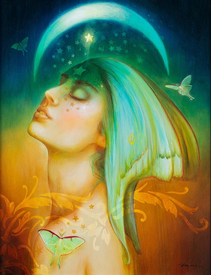 “Conexiones codiciadas”: 10 pinturas íntimas de Lara Dann