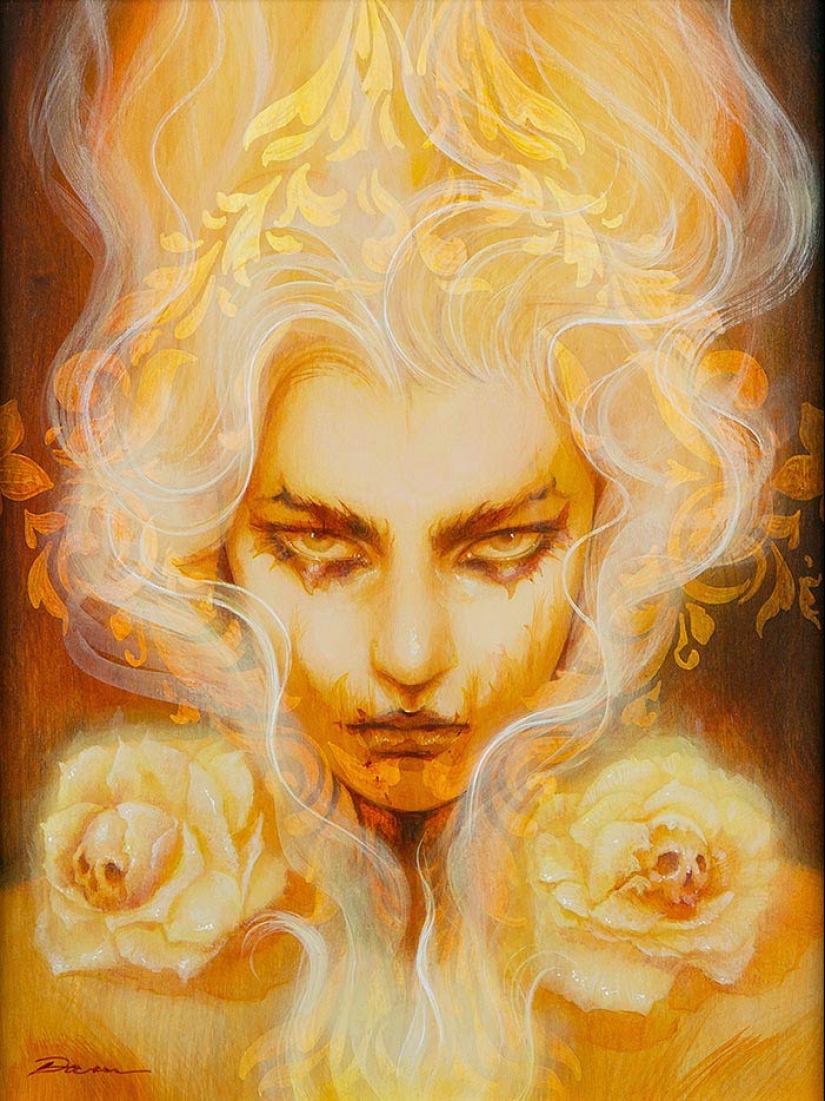 “Conexiones codiciadas”: 10 pinturas íntimas de Lara Dann