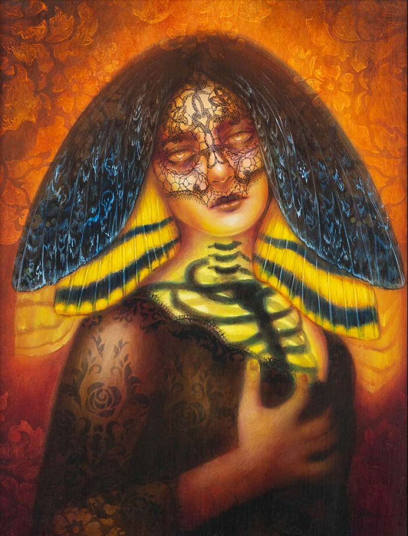 “Conexiones codiciadas”: 10 pinturas íntimas de Lara Dann