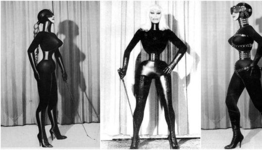 Cora Corsett es una modelo fetiche de los años 70 con una cintura fenomenalmente estrecha.