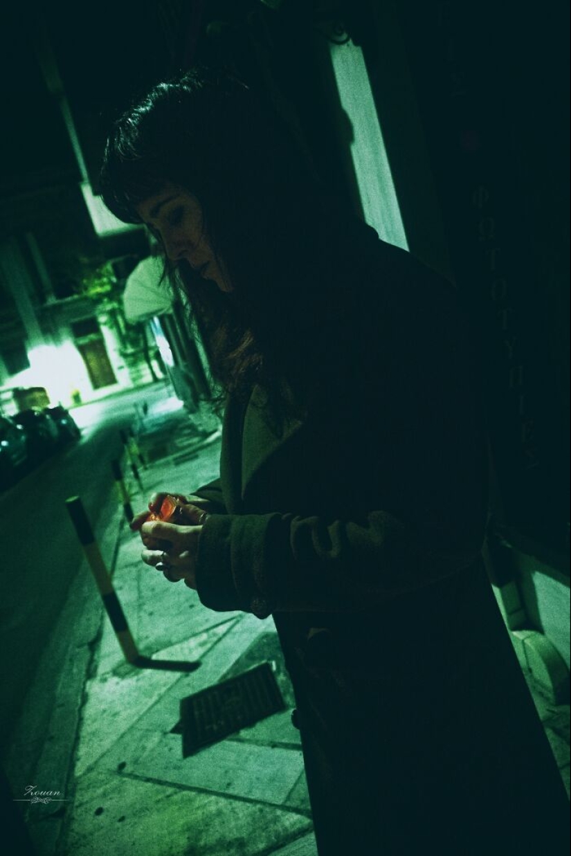 Cyberpunk Athens 2124: Night Street Photography By Zouan Kourtis