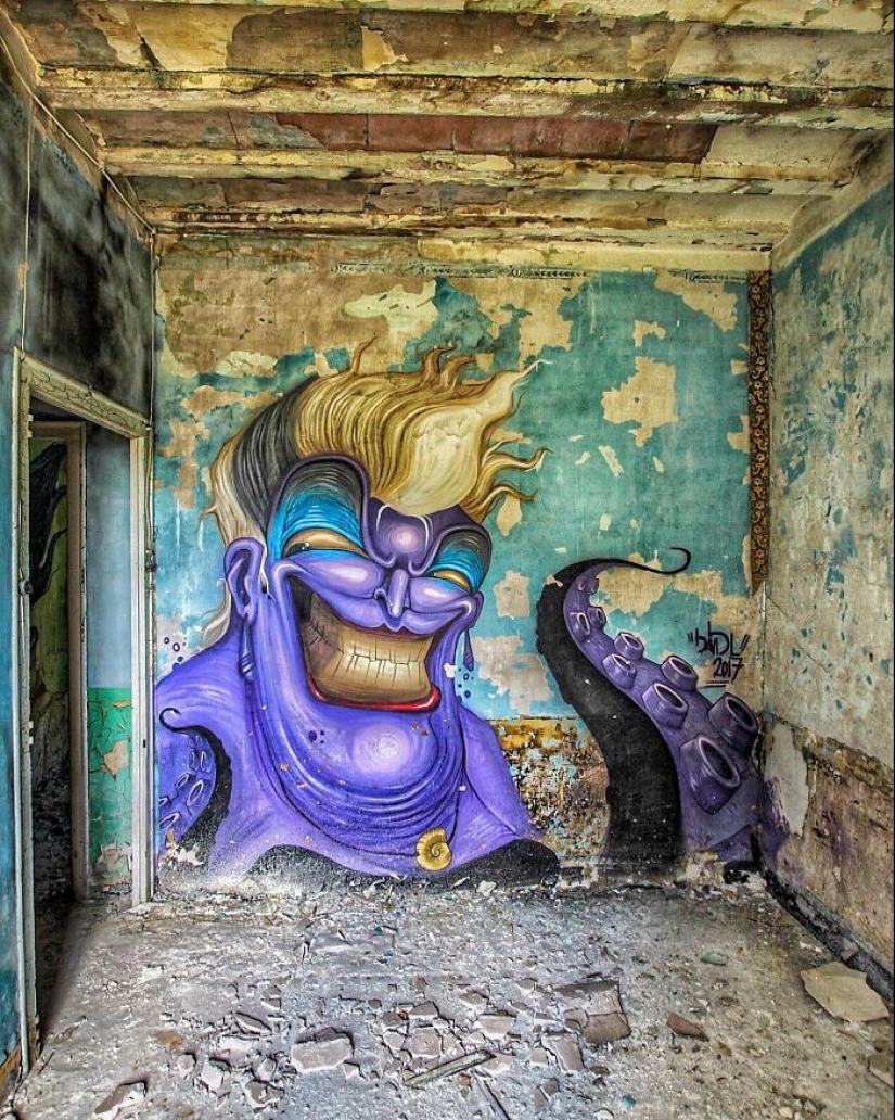 Darkly Twisted Graffiti Artwork Featuring Popular Characters By David Lozano