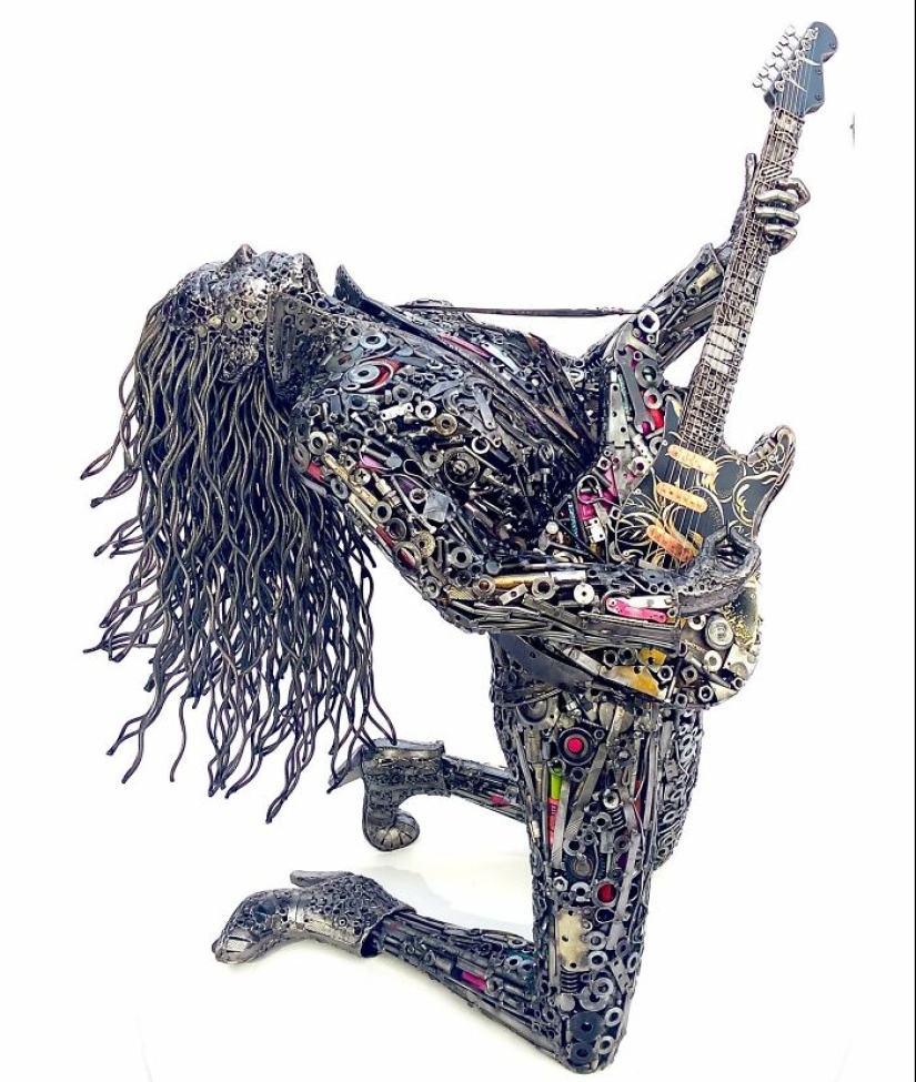 De chatarra a esculturas: 15 impresionantes obras de arte realizadas por este artista De chatarra a esculturas: 15 impresionantes obras de arte realizadas por este artista