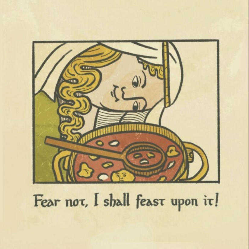 Divertida mezcla de romance moderno y elegancia medieval traducida al cómic por este artista Divertida mezcla de romance moderno y elegancia medieval traducida al cómic por este artista