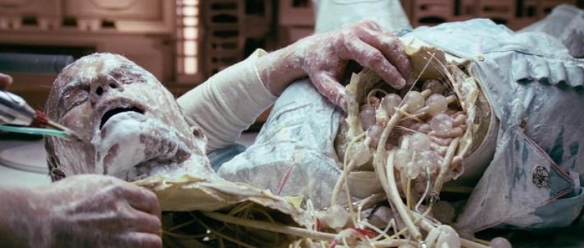 Efectos especiales en el cine-Horror espacial en la película "Alien"