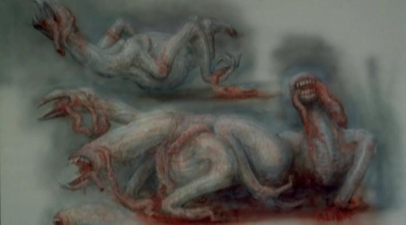 Efectos especiales en el cine-Horror espacial en la película "Alien"