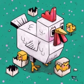 En mis dibujos, juego con la forma de animales, aquí hay 10 de ellos.