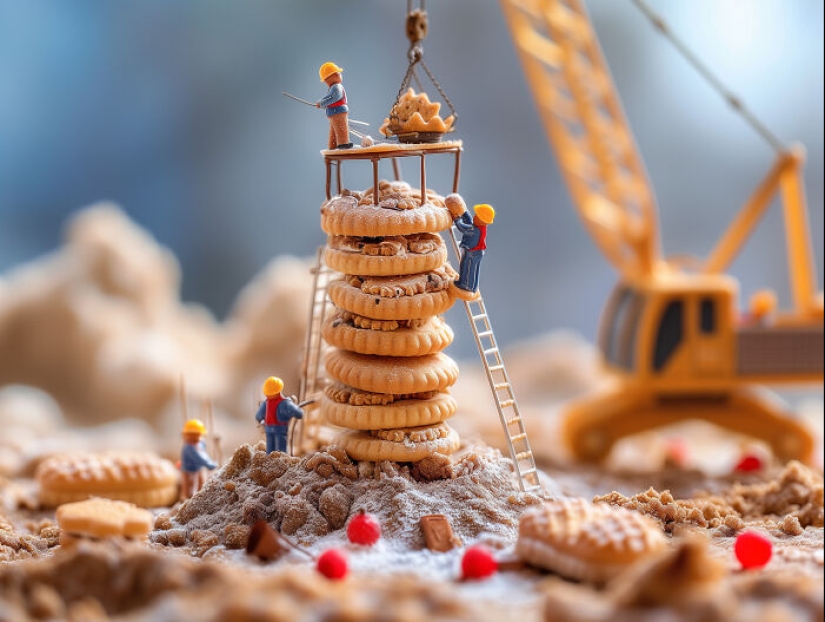 Encantadoras microaventuras: 10 imágenes que creé con IA de una galaxia alimentaria gigante Encantadoras microaventuras: 10 imágenes que creé con IA de una galaxia alimentaria gigante