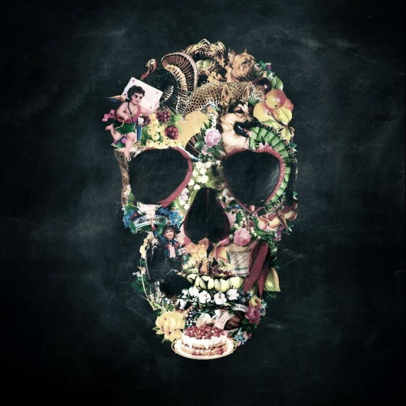 Este artista aporta un toque fresco y moderno al símbolo atemporal de la calavera