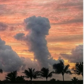 Este artista crea divertidas ilustraciones a partir de formas de nubes